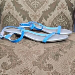 4/$20 Jaclyn Smith Blue Minimalist Sandals